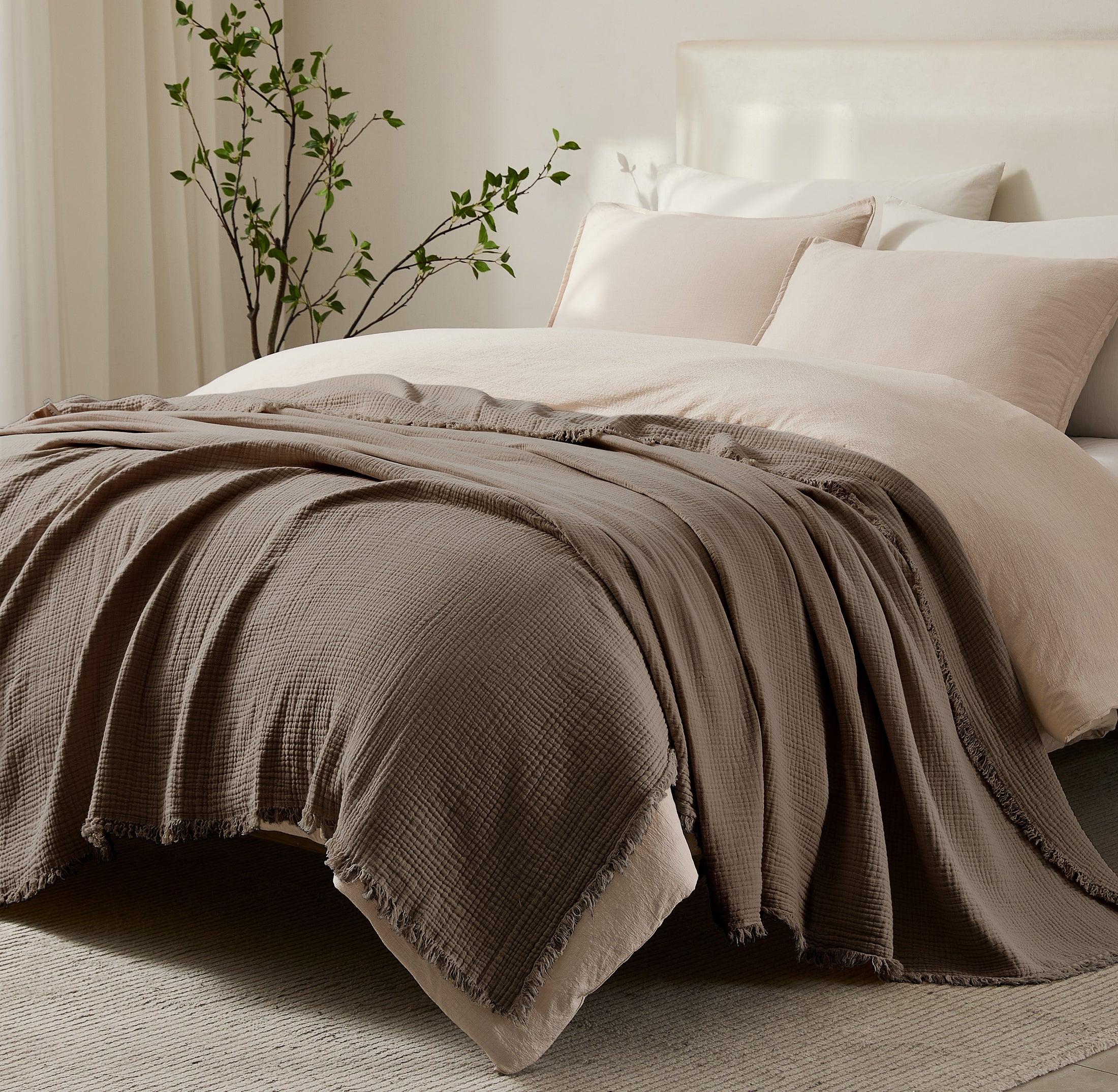 100% Cotton Muslin Throw Blanket