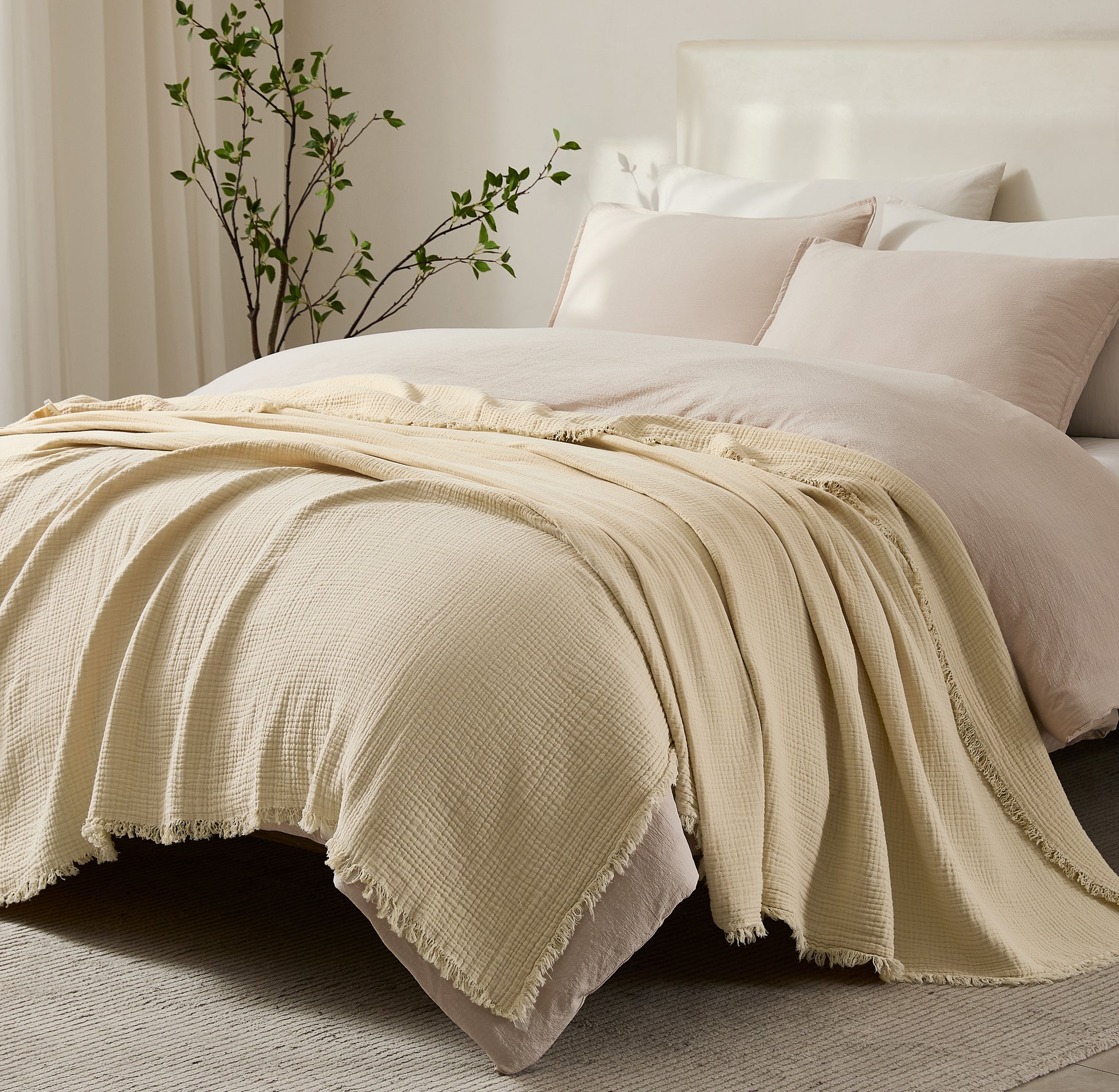 100% Cotton Muslin Throw Blanket