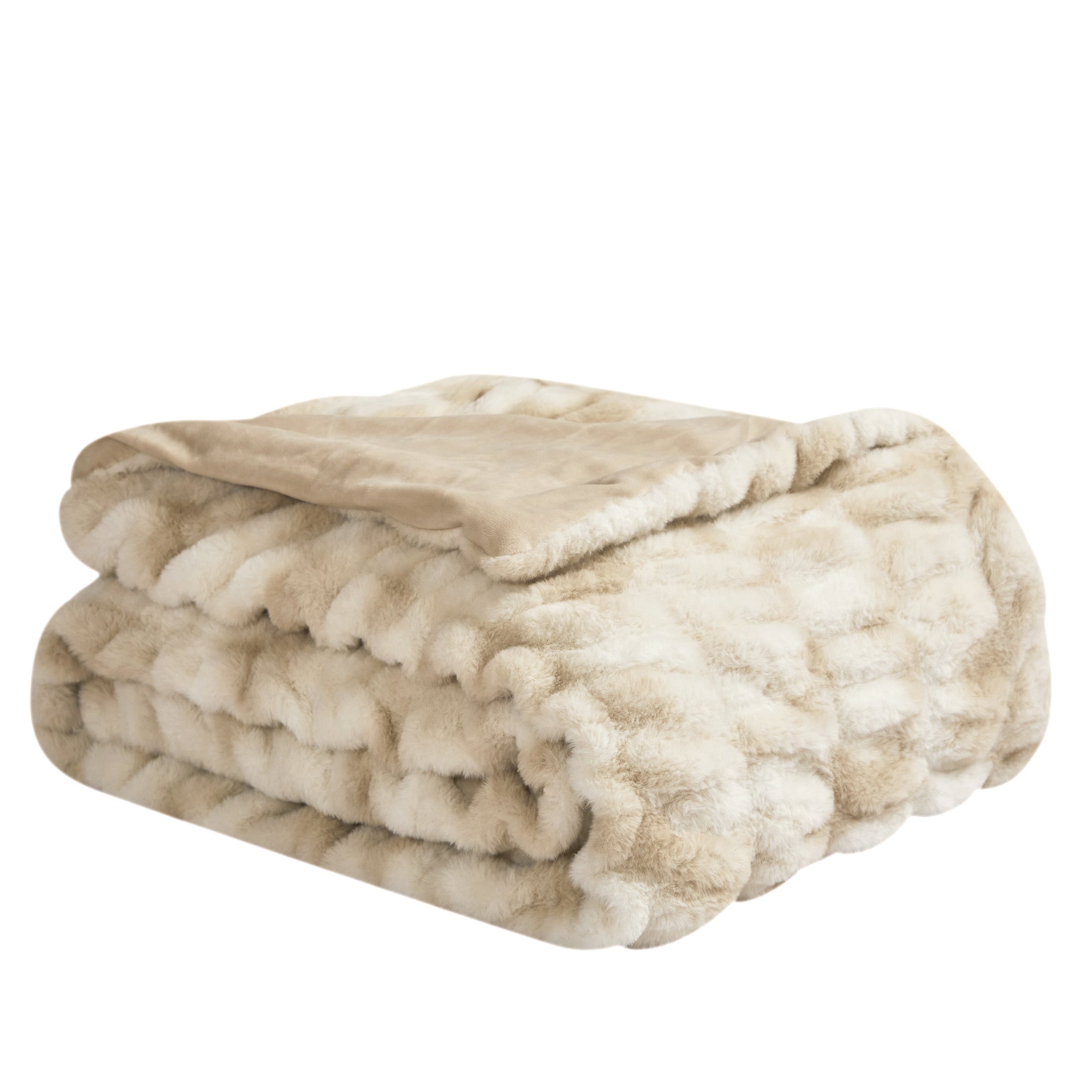 Fluffy Faux Fur Throw Blanket