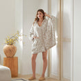 Load image into Gallery viewer, Wearable Hoodie Blanket-Leopard/Beige
