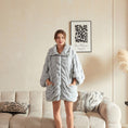Load image into Gallery viewer, Faux Fur Wearable Blanket Poncho
