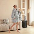 Load image into Gallery viewer, Faux Fur Wearable Blanket Poncho
