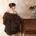Load image into Gallery viewer, Faux Fur Wearable Blanket Poncho
