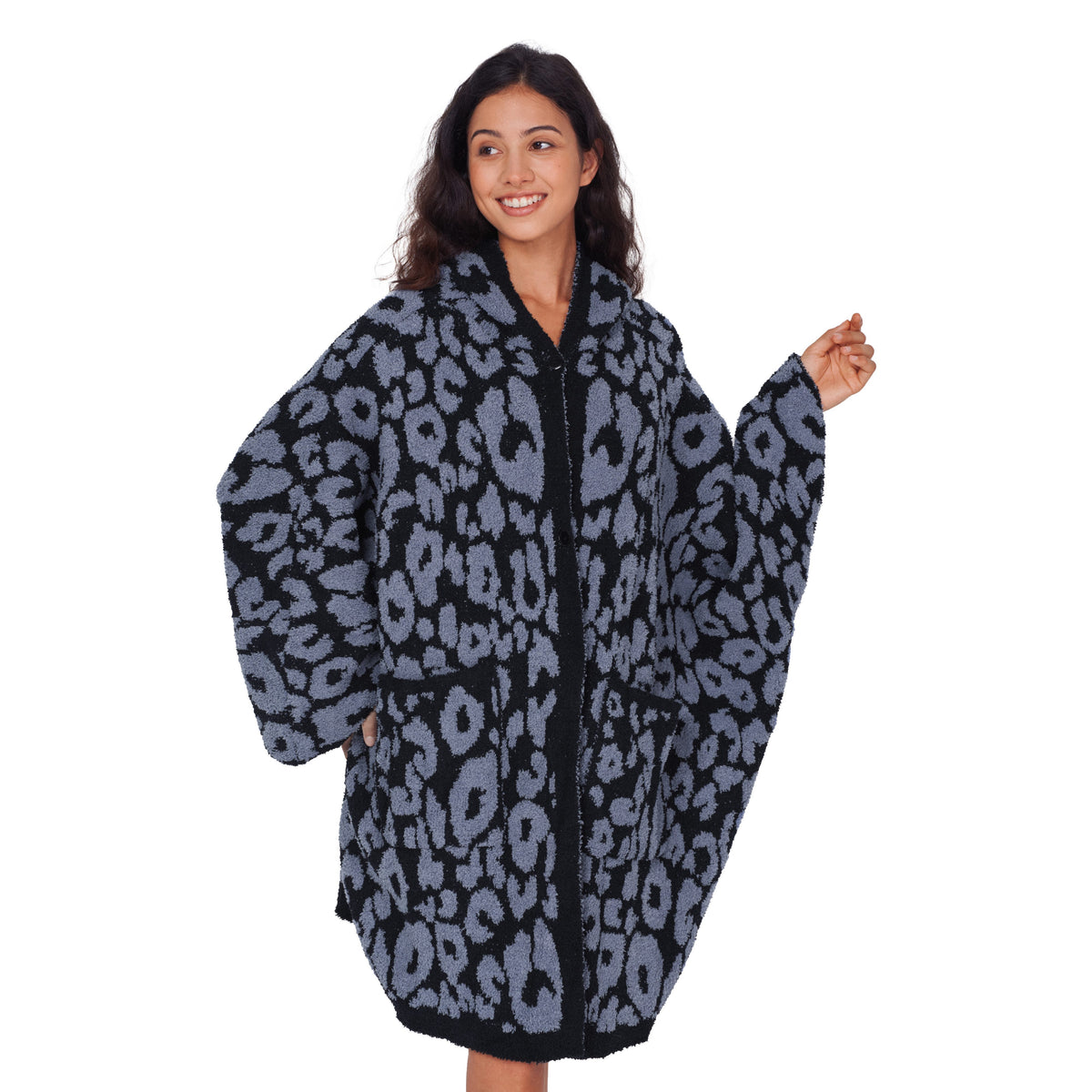 Wearable Blanket Hoodie Poncho For Women Adults