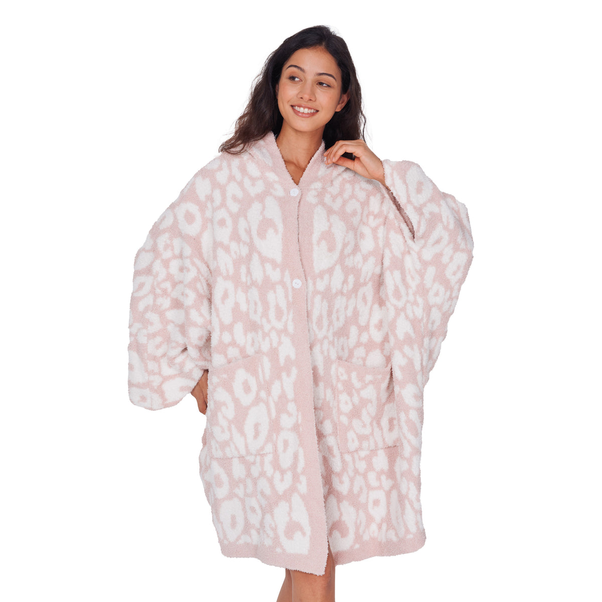 Wearable Blanket Hoodie Poncho For Women Adults