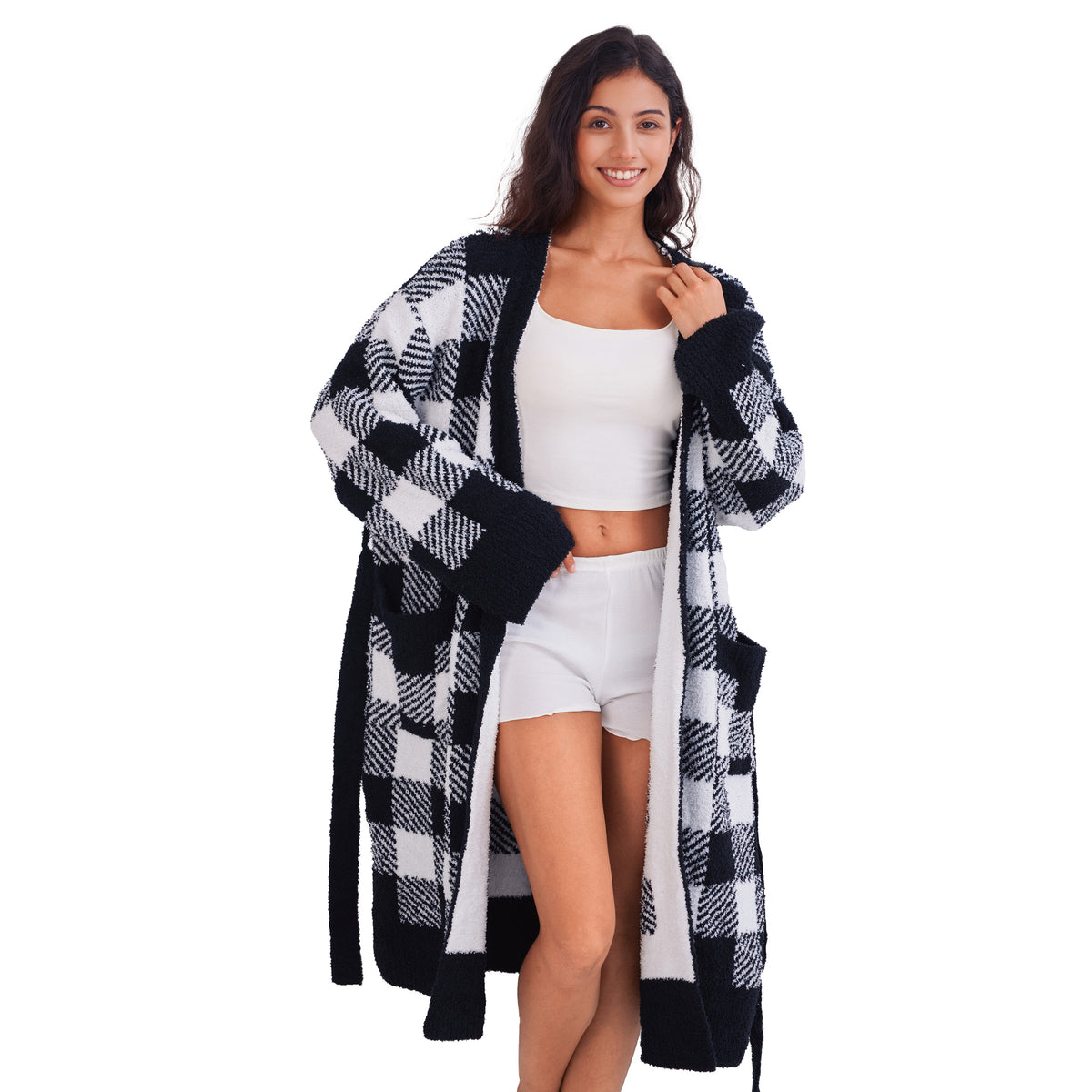Women's Plush Robes with Pockets