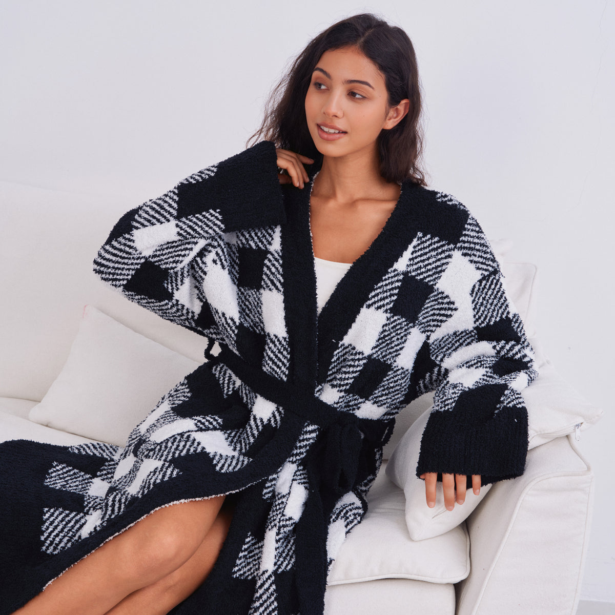 Women's Plush Robes with Pockets