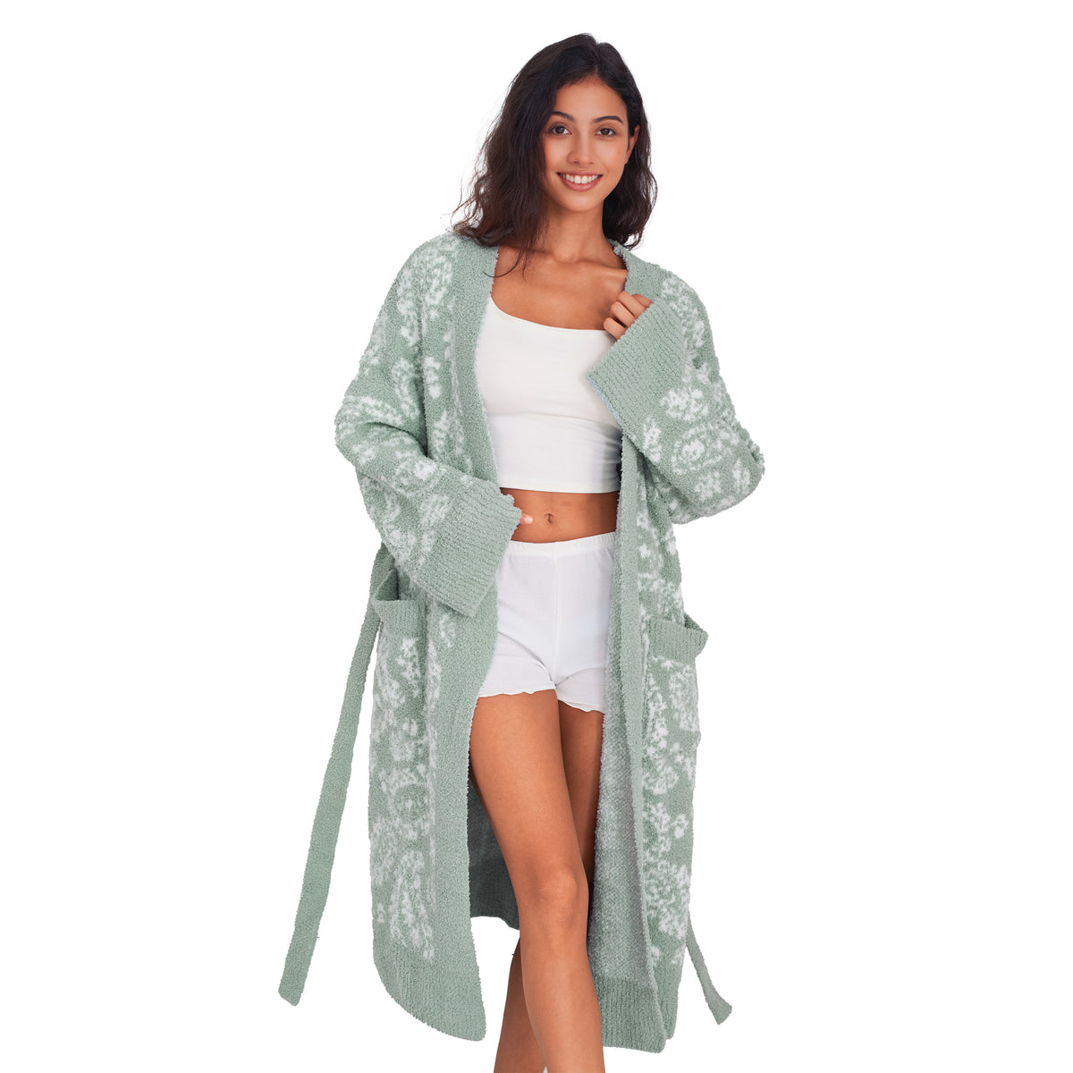 Women's Plush Robes with Pockets