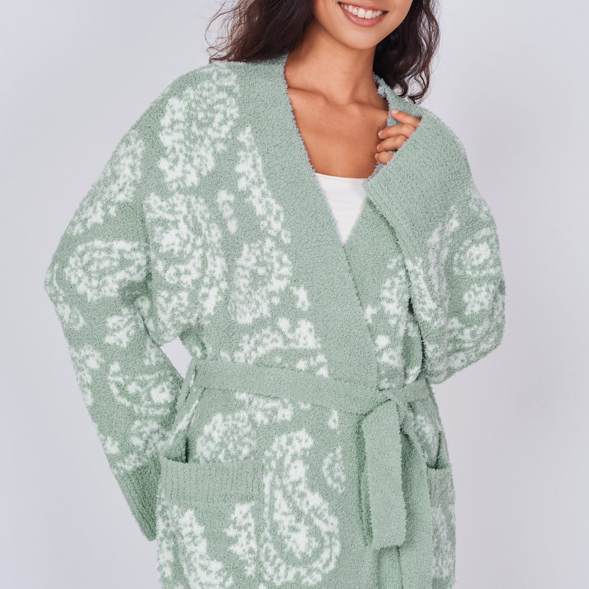 Women's Plush Robes with Pockets