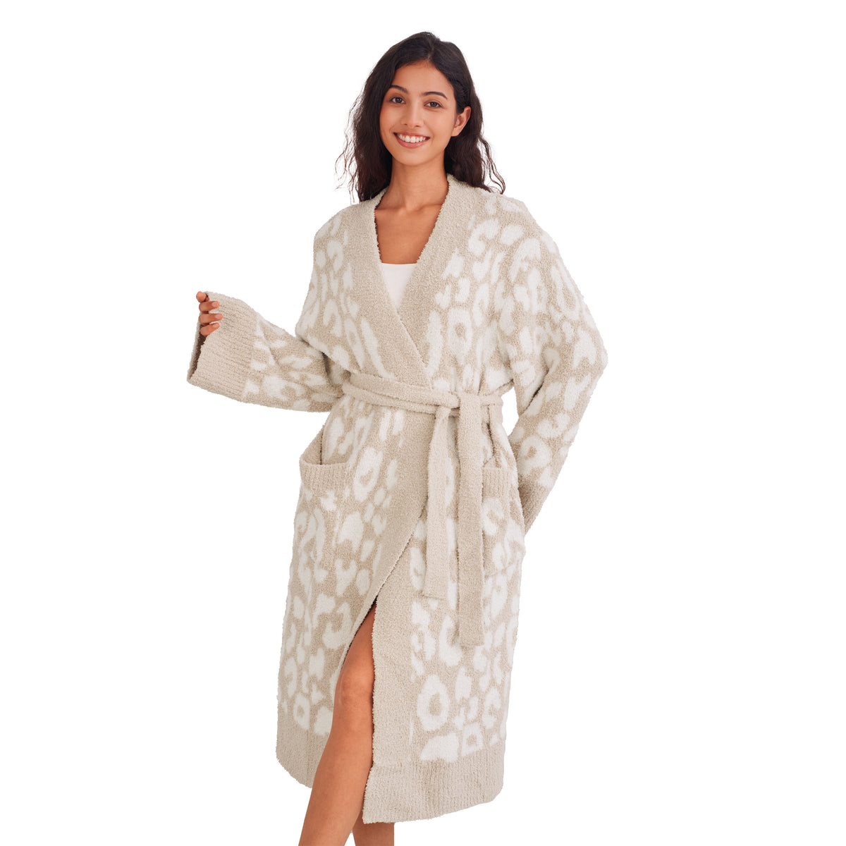 Women's Plush Robes with Pockets