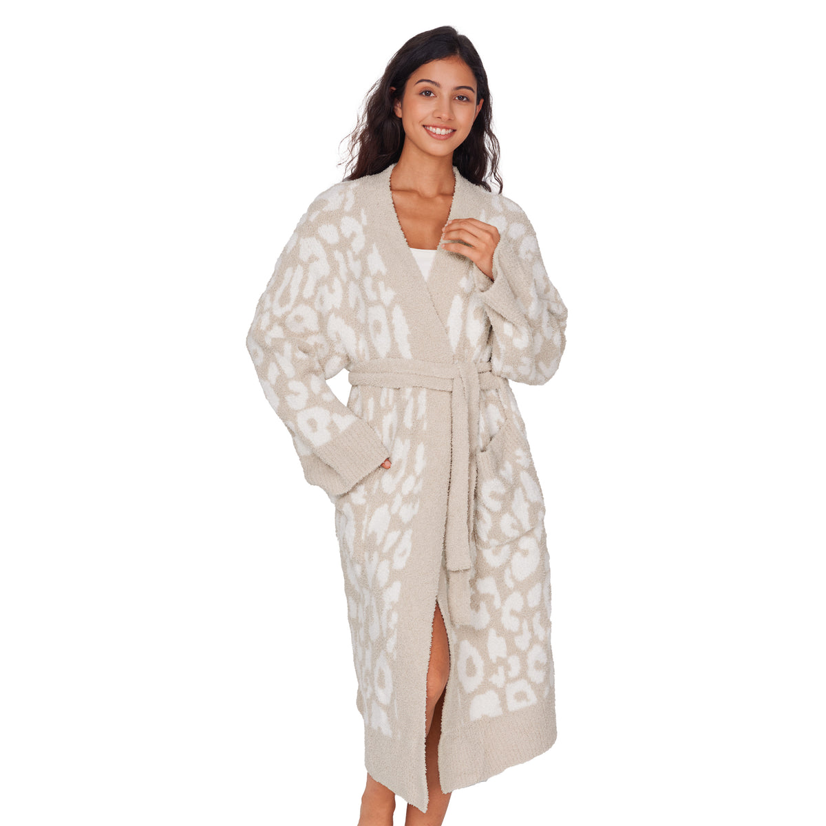 Women's Plush Robes with Pockets
