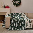 Load image into Gallery viewer, Christmas Tree Reversible Chenille Throw Blanket
