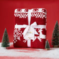 Load image into Gallery viewer, Reversible Christmas Knit Blanket
