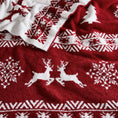Load image into Gallery viewer, Reversible Christmas Knit Blanket
