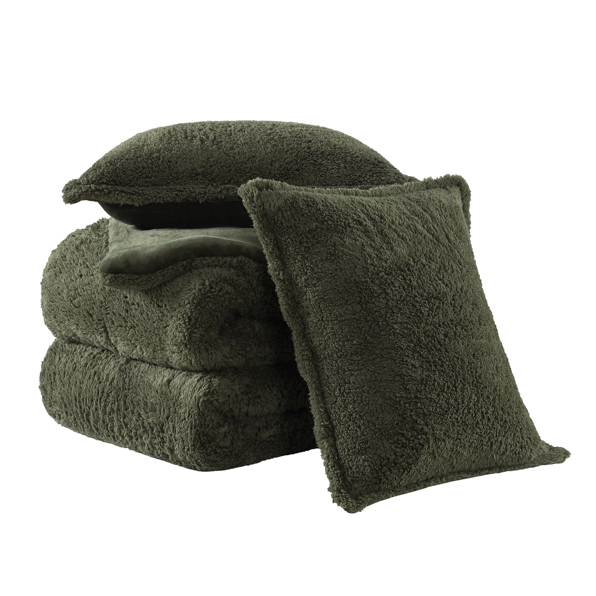 Thick Fleece Comforter Set