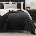 Load image into Gallery viewer, Reversible Sherpa Fleece Throw Blanket
