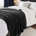 Load image into Gallery viewer, Reversible Sherpa Fleece Throw Blanket
