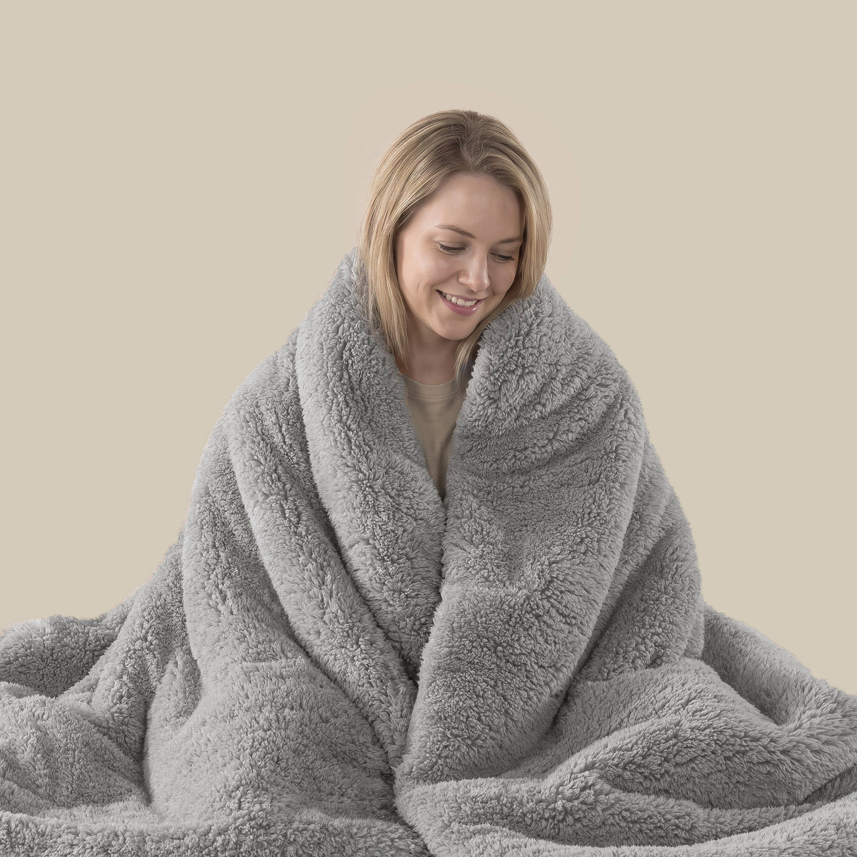 Thick Fleece Comforter Set