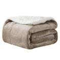 Load image into Gallery viewer, Reversible Sherpa Fleece Throw Blanket
