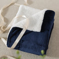 Load image into Gallery viewer, Reversible Sherpa Fleece Throw Blanket
