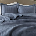 Load image into Gallery viewer, 100% Cotton Box Quilt Lightweight Reversible Quit Set
