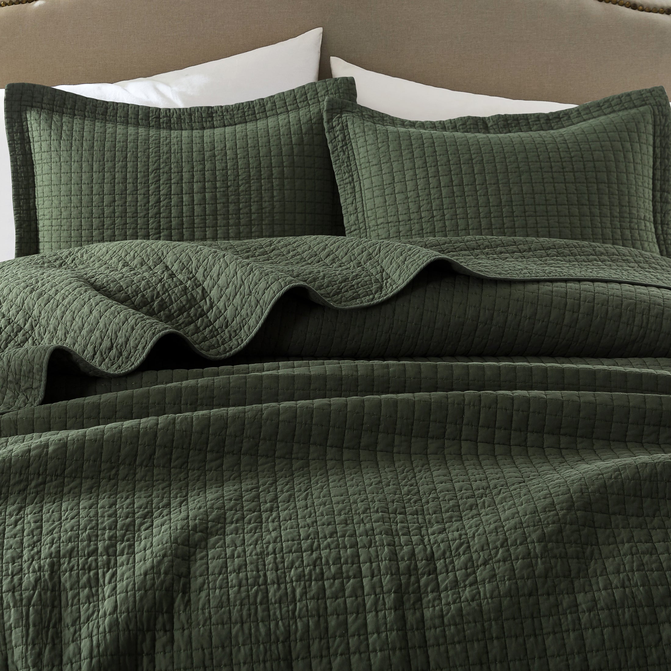 100% Cotton Box Quilt Lightweight Reversible Quit Set