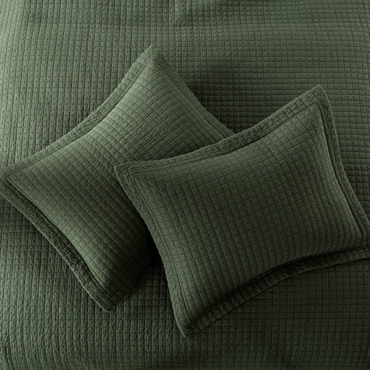 100% Cotton Box Quilt Lightweight Reversible Quit Set