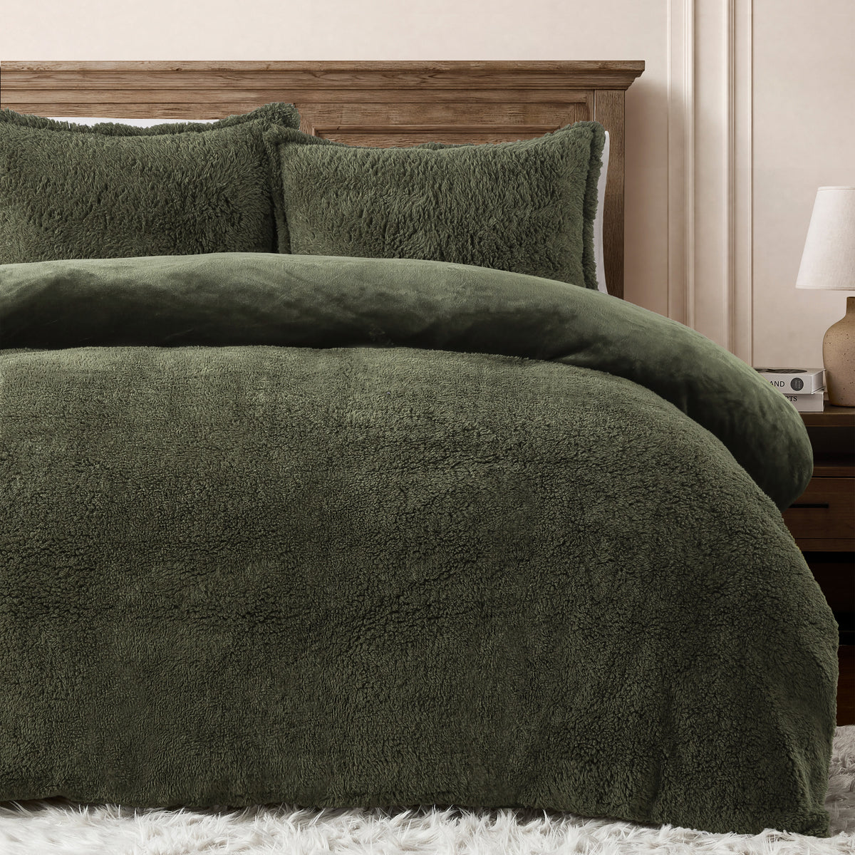 Thick Fleece Comforter Set