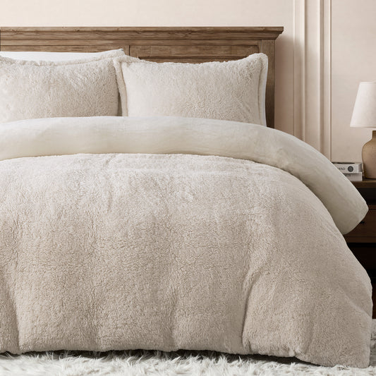 Thick Fleece Comforter Set