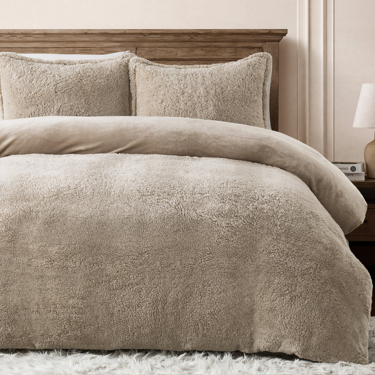 Thick Fleece Comforter Set