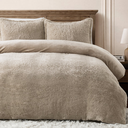 Thick Fleece Comforter Set