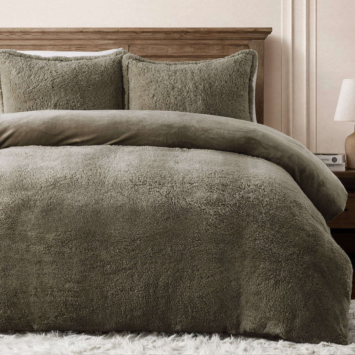 Thick Fleece Comforter Set