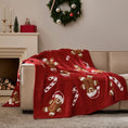 Load image into Gallery viewer, Reversible Christmas Knit Blanket
