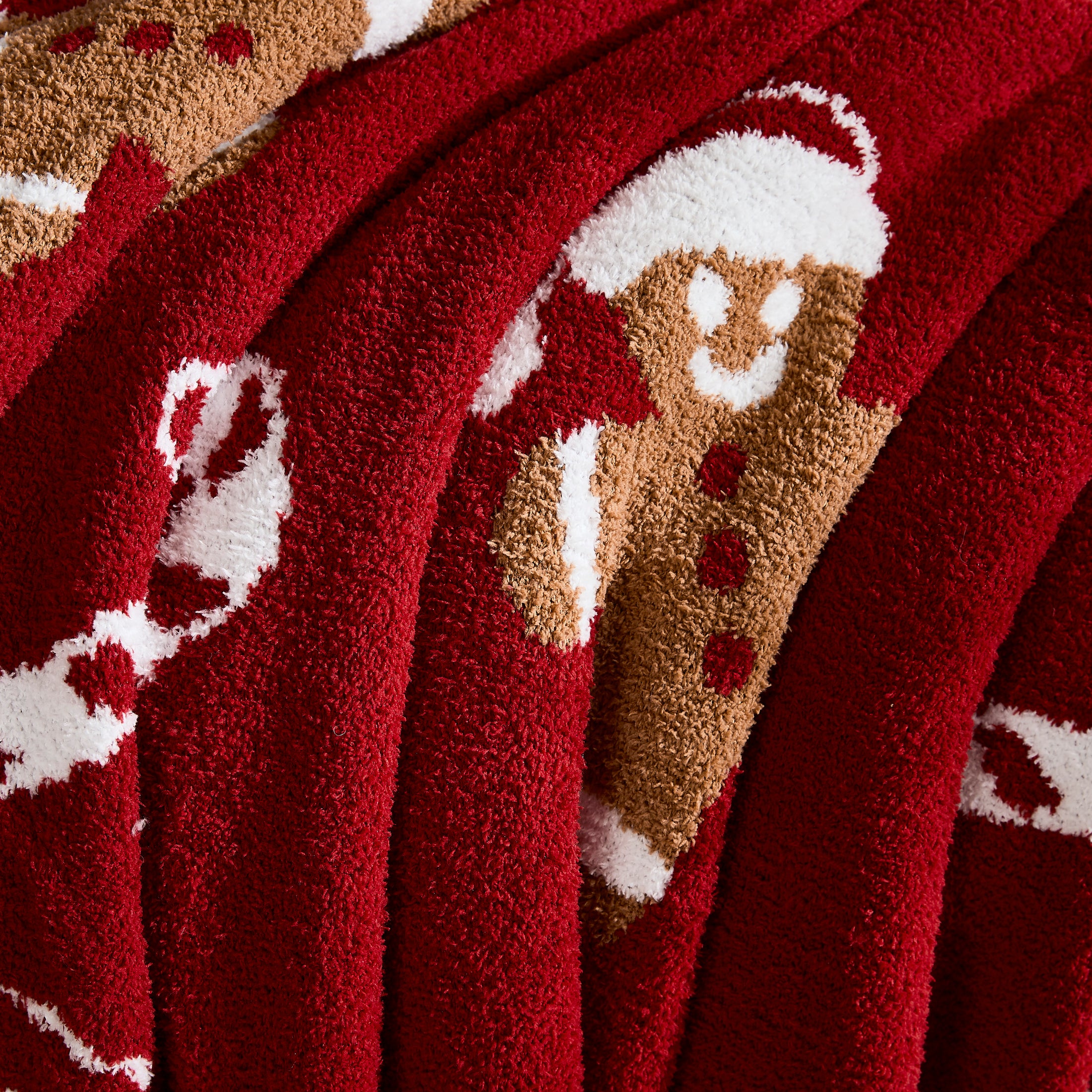 Reversible Christmas Knit Blanket