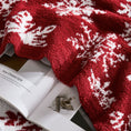Load image into Gallery viewer, Reversible Christmas Knit Blanket

