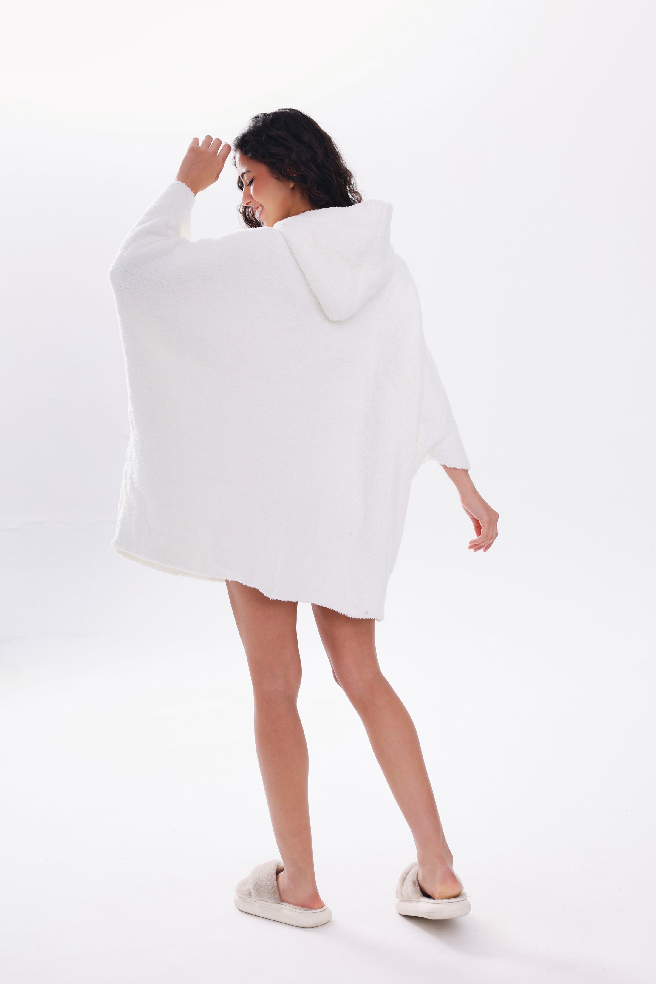 Wearable Hoodie Blanket-Leopard/Beige
