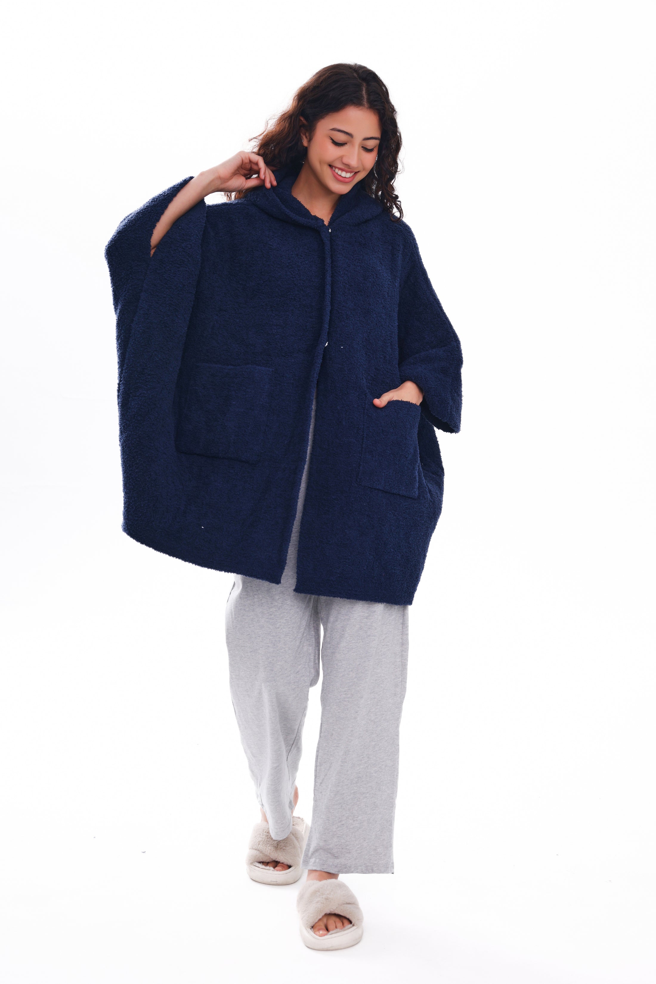 Wearable Hoodie Blanket-Leopard/Beige