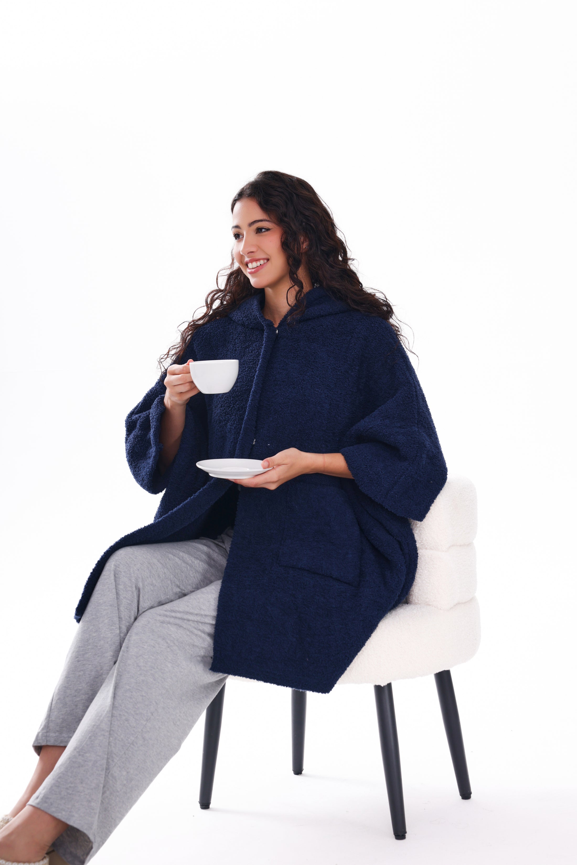 Wearable Hoodie Blanket-Leopard/Beige