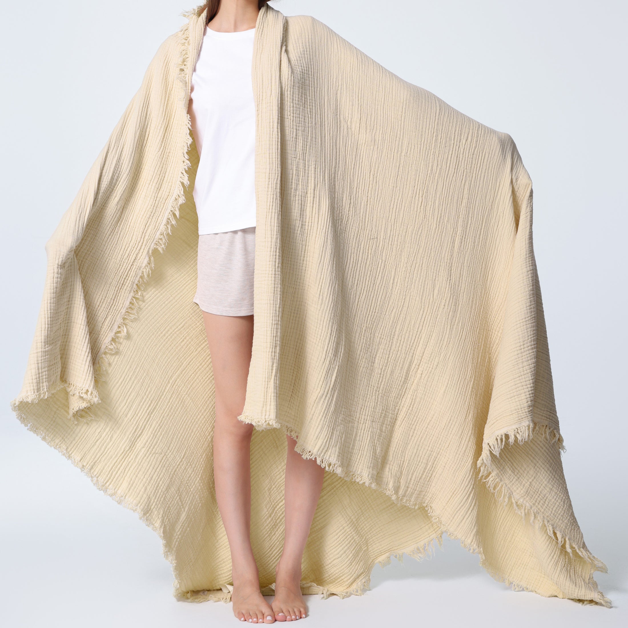 100% Cotton Muslin Throw Blanket